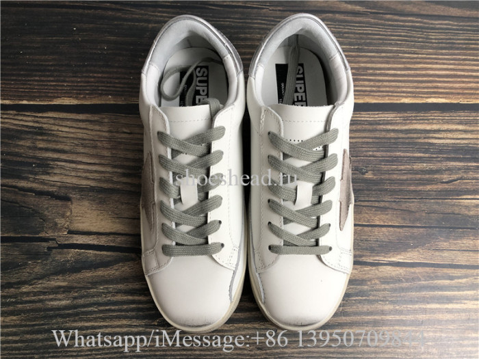 Golden Goose Superstar Sneaker With Silver Tab