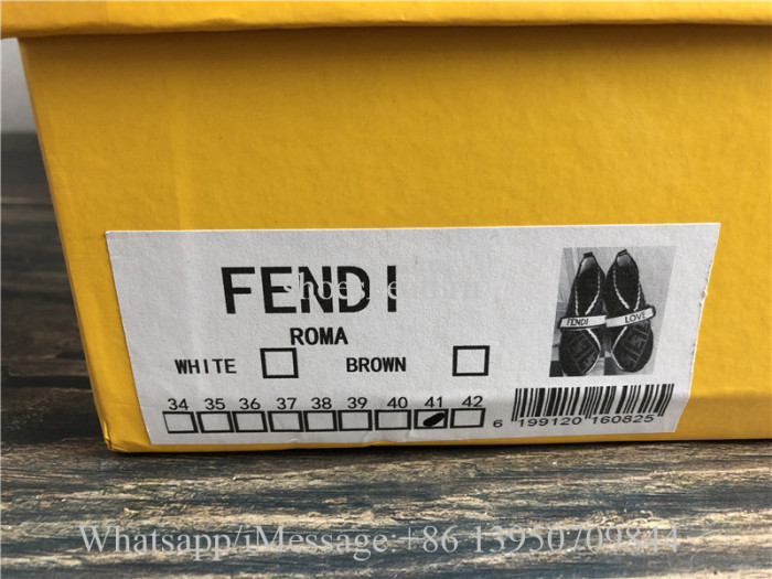Fendi Rockoko Knit Sneakers