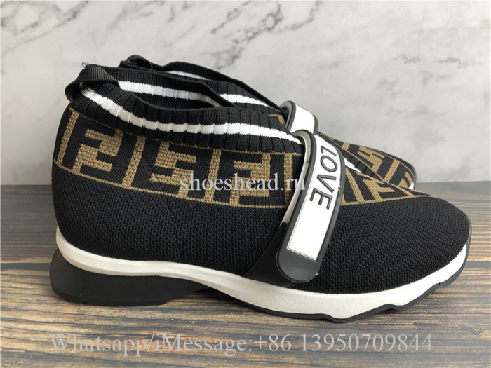 Fendi Rockoko Knit Sneakers