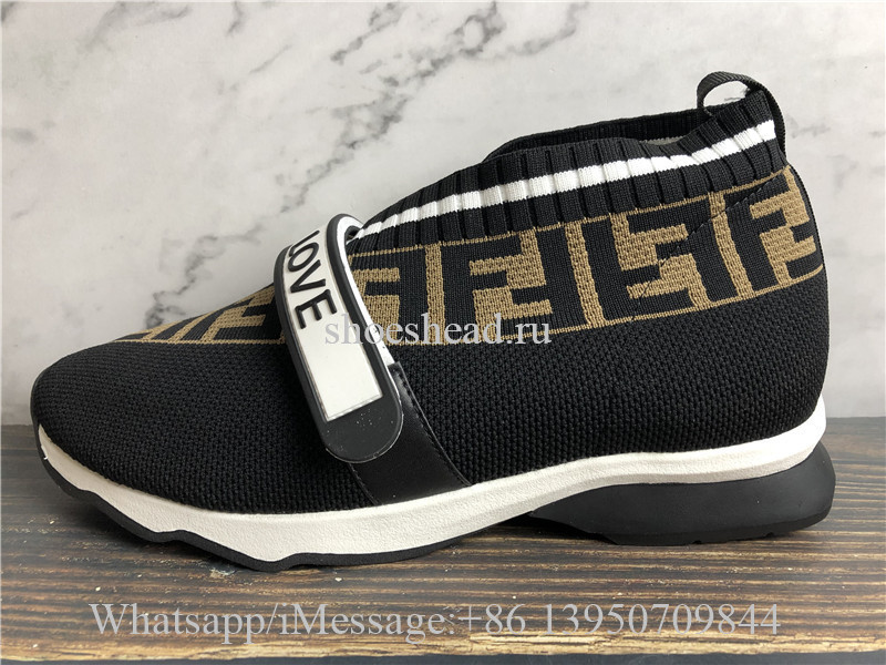 Fendi Rockoko Knit Sneakers