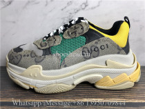 Gucci x Balenciaga Hacker Triples S Sneaker Green Yellow Grey