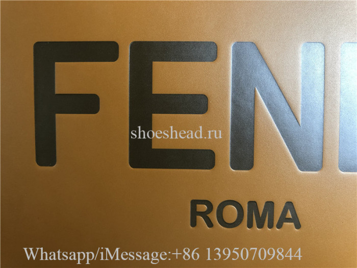 Original Fendi Calfskin Plexiglass Medium Sunshine Brown Leather Shopper Tote Bag
