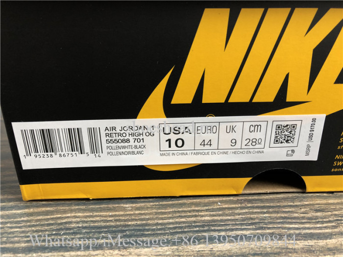 Super Quality Air Jordan 1 Retro HIgh Pollen