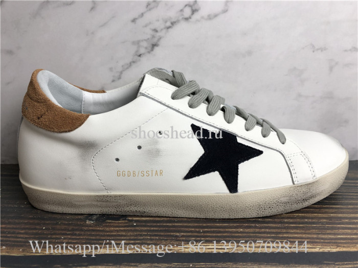 Golden Goose Superstar Sneaker With Brown Suede Tab