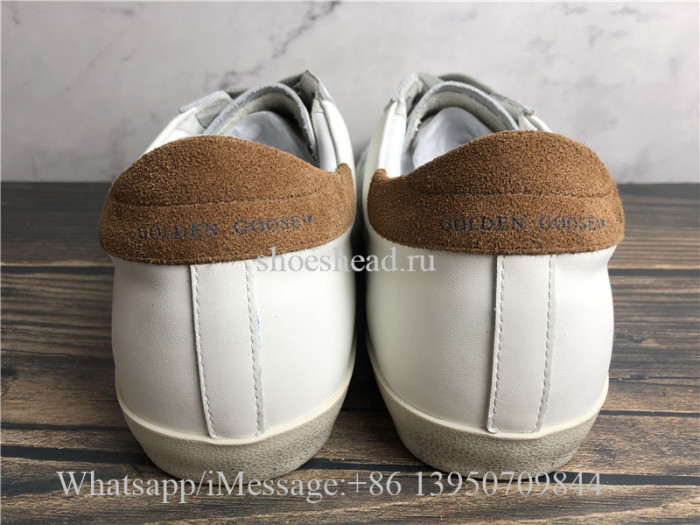 Golden Goose Superstar Sneaker With Brown Suede Tab