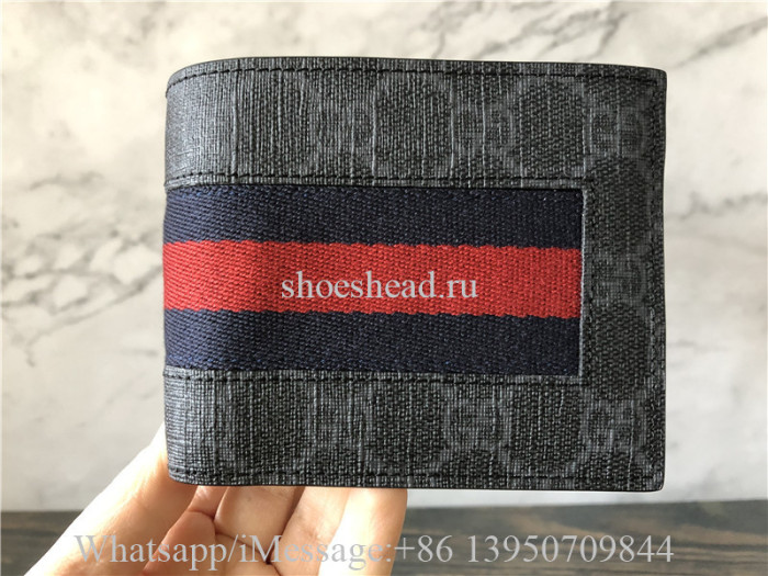 Original Gucci GG Supreme Web Wallet