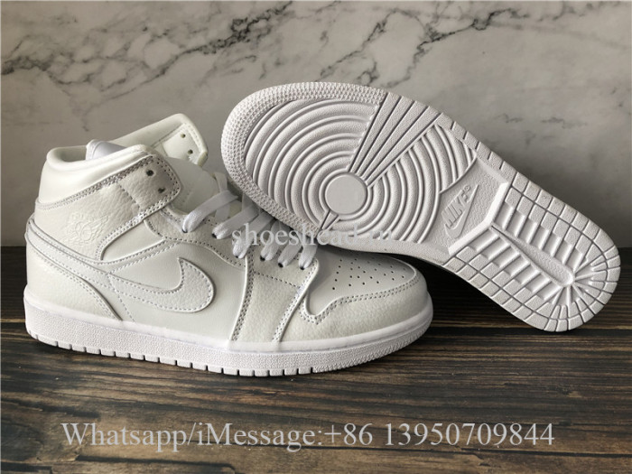 Air Jordan 1 Mid Triple White