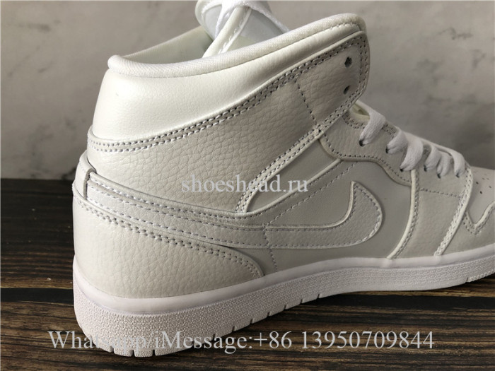 Air Jordan 1 Mid Triple White