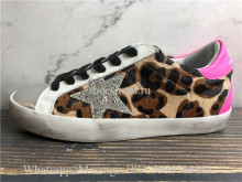 Golden Goose Superstar Leopard Sneaker With Pink Tab