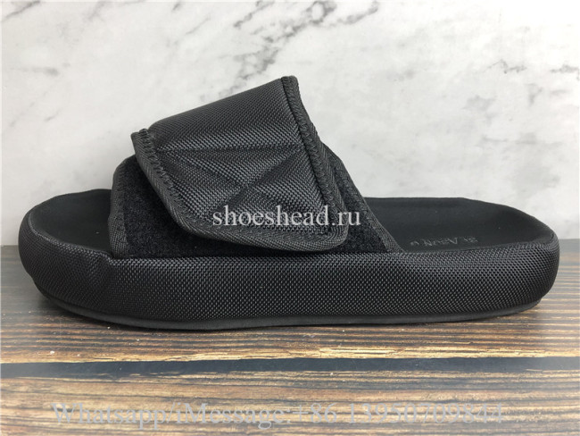 Yeezy Pre-owned Season 6 Black Nylon Flat Sandals Slipper