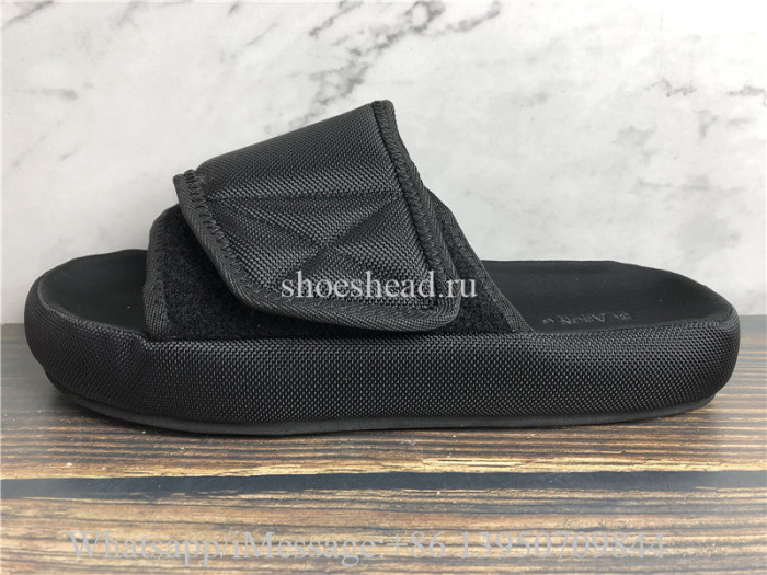 Yeezy Pre-owned Season 6 Black Nylon Flat Sandals Slipper