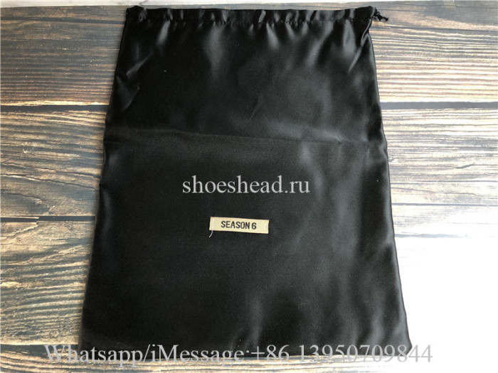 Yeezy Pre-owned Season 6 Black Nylon Flat Sandals Slipper
