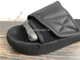 Yeezy Pre-owned Season 6 Black Nylon Flat Sandals Slipper