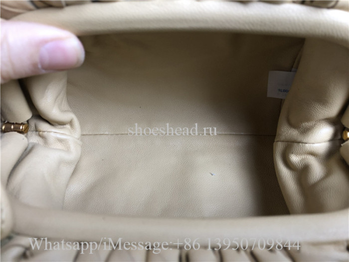 Original Bottega Veneta Mini Pouch Lambskin Bag