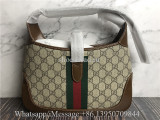 Original Gucci Jackie 1961 Small GG Supreme Canvas Shoulder Bag