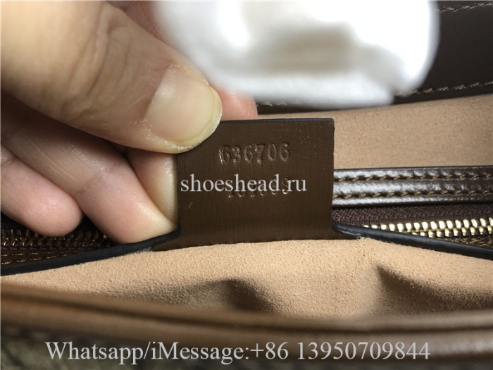 Original Gucci Jackie 1961 Small GG Supreme Canvas Shoulder Bag