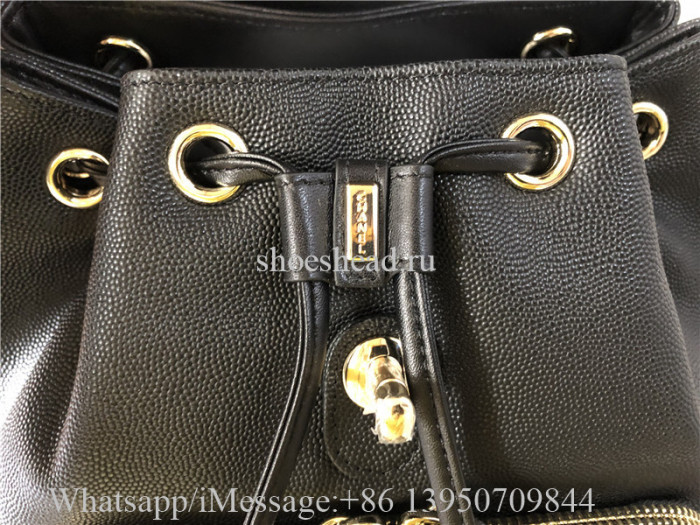 Original Chanel Caviar Quilted Business Affinity Backpack Black