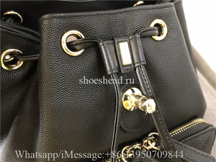 Original Chanel Caviar Quilted Business Affinity Backpack Black