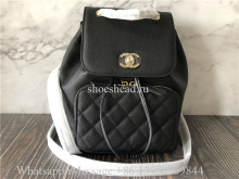 Original Chanel Caviar Quilted Business Affinity Backpack Black