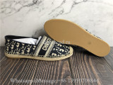 Dior Granville Espadrille Deep Blue Dior Oblique Embroidered Cotton