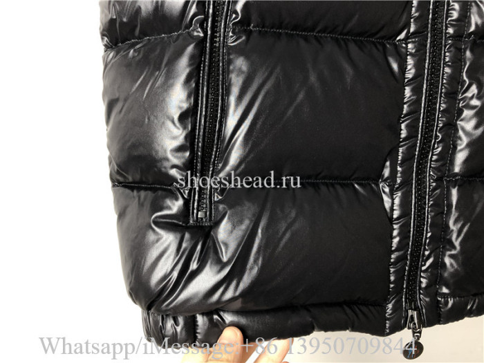 Moncler Down Vest Jacket Black