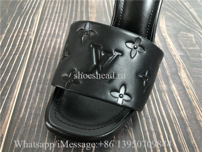 Louis Vuitton Revival Mule Black Slide Sandals