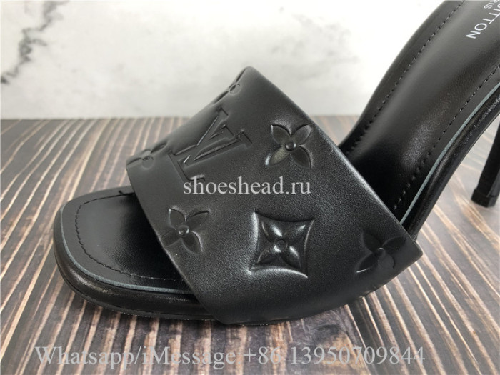 Louis Vuitton Revival Mule Black Slide Sandals