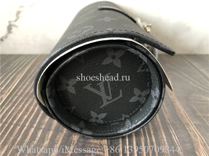 Original Louis Vuitton 3 Watch Case Monogram Eclipse Bag M43385