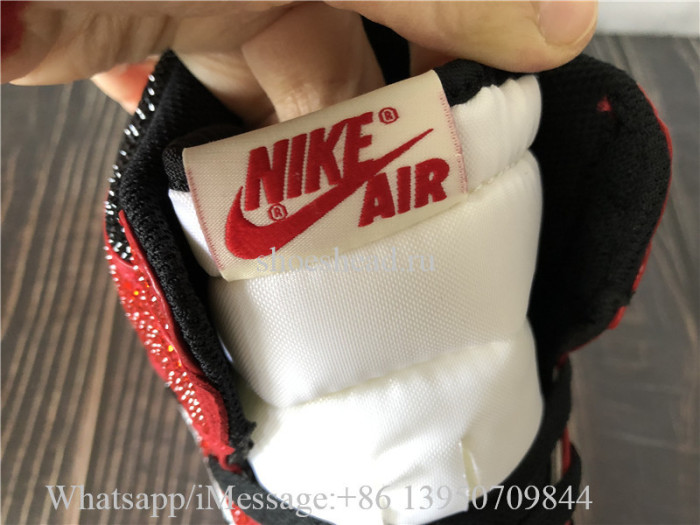 Air Jordan 1 Retro High High Red Dior Glitter