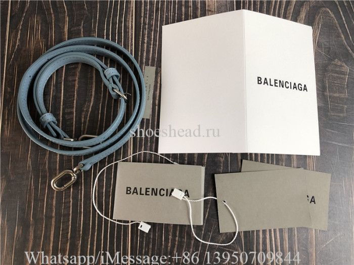 Original Balenciaga Blue Small Hourglass Bag