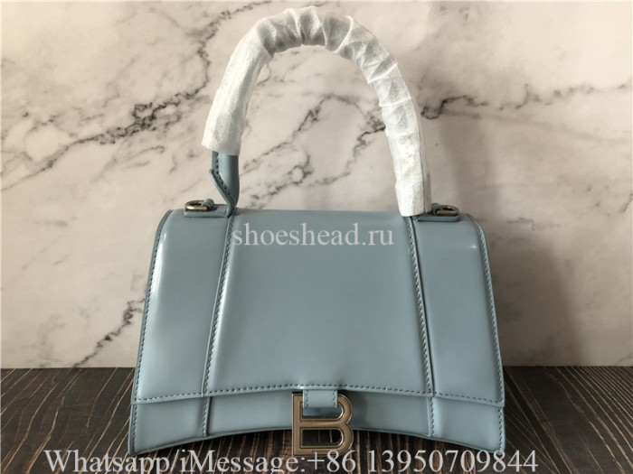 Original Balenciaga Blue Small Hourglass Bag