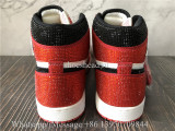 Air Jordan 1 Retro High High Red Dior Glitter