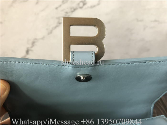 Original Balenciaga Blue Small Hourglass Bag