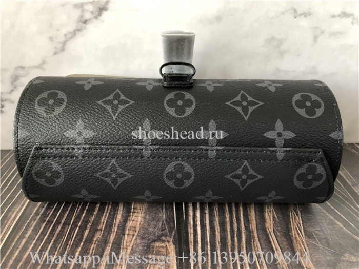Original Louis Vuitton 3 Watch Case Monogram Eclipse Bag M43385