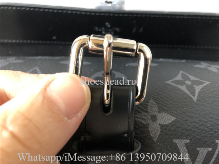 Original Louis Vuitton 3 Watch Case Monogram Eclipse Bag M43385