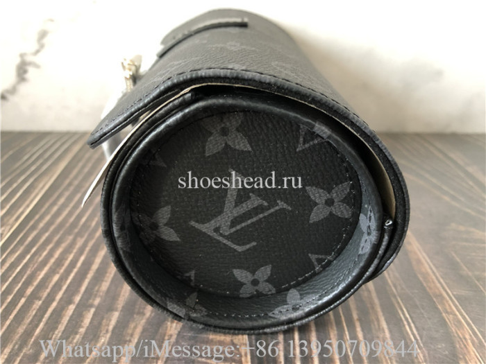 Original Louis Vuitton 3 Watch Case Monogram Eclipse Bag M43385