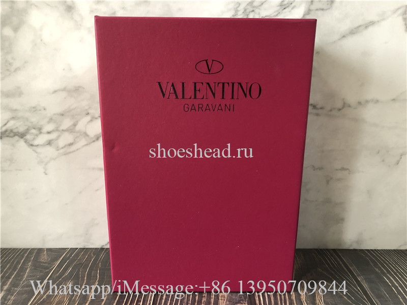 Valentino Garavani Rockstud Ankle Strap Caged Pump 65mm Black Poudre