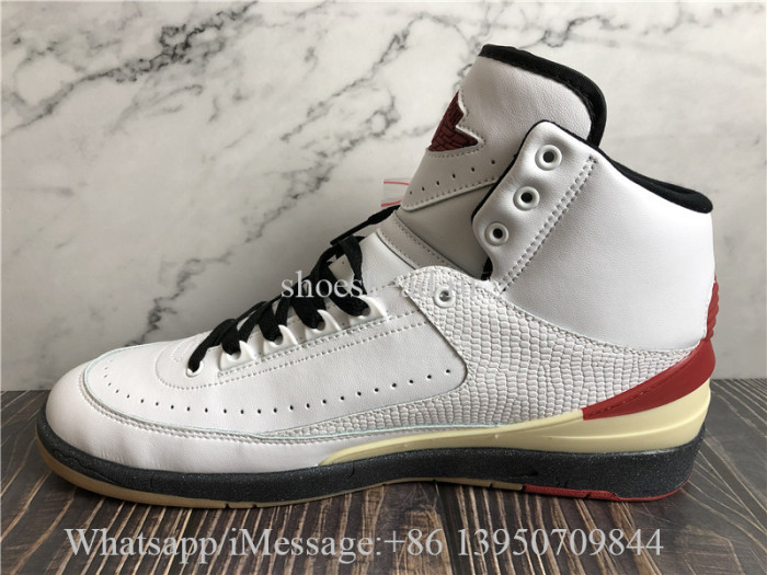 Off White x Air Jordan 2 Retro High Red White
