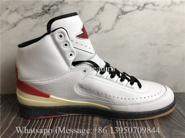 Off White x Air Jordan 2 Retro High Red White