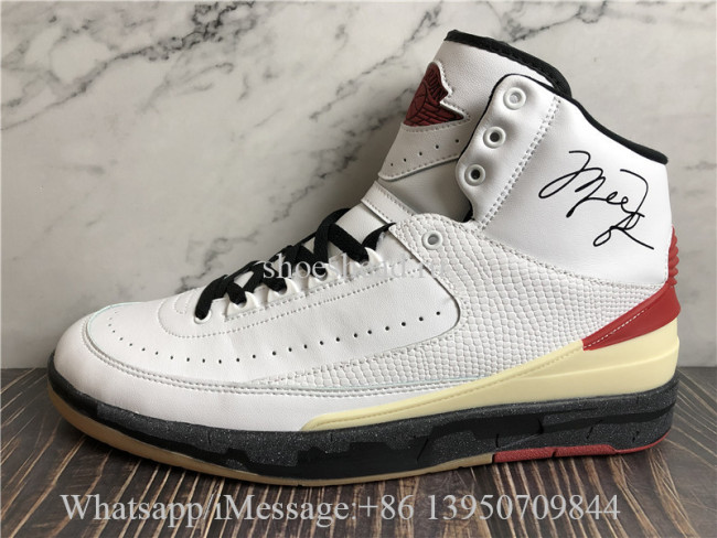 Off White x Air Jordan 2 Retro High Red White