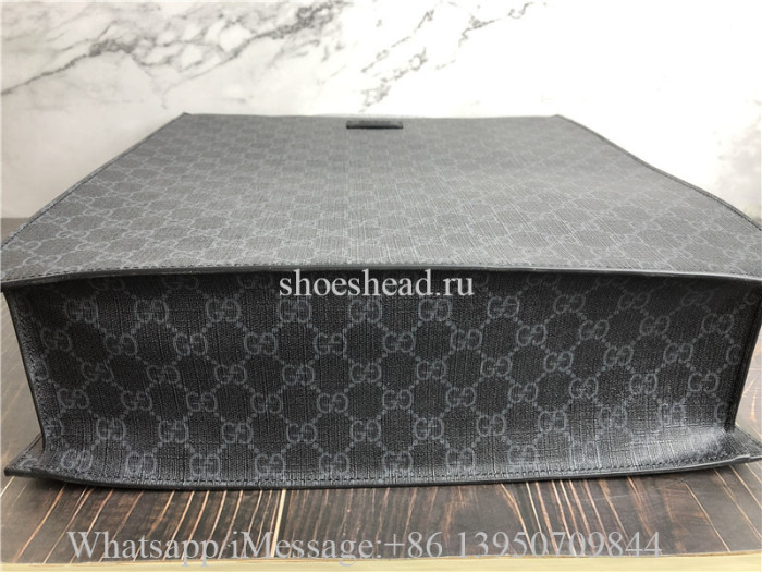 Original Gucci GG Supreme Tote Black Bag