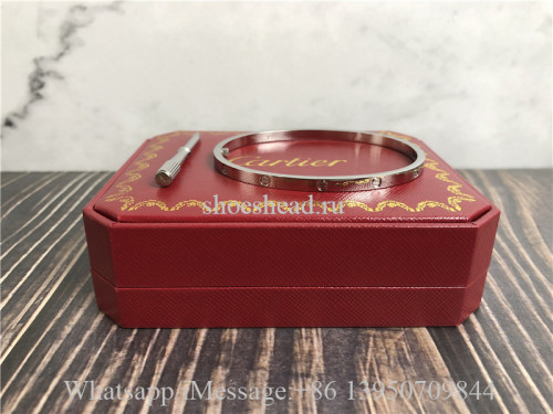 Cartier Love Bracelet Pure Silver Thin