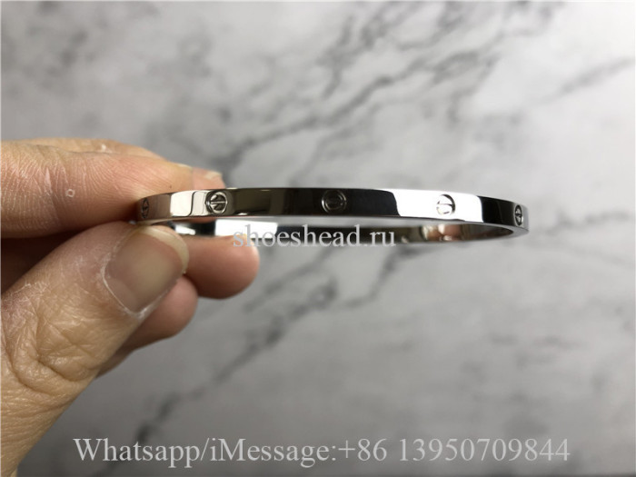 Cartier Love Bracelet Pure Silver Thin