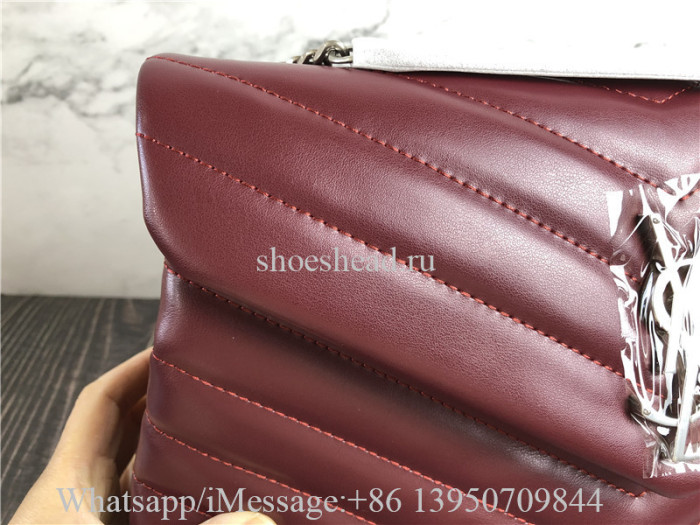 Original YSL Saint Laurent Envelope Shoulder Bag Matelasse Grained Leather