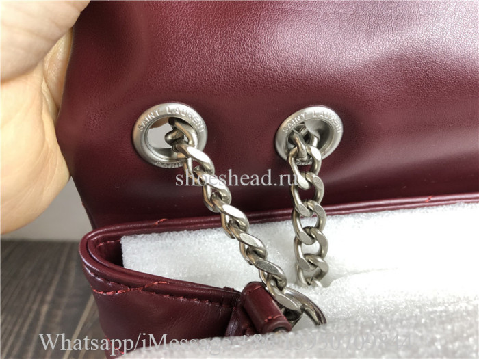 Original YSL Saint Laurent Envelope Shoulder Bag Matelasse Grained Leather