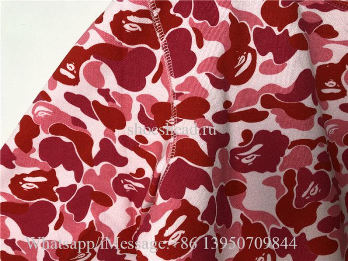 A Bathing Bape Shark Pink Hoodie