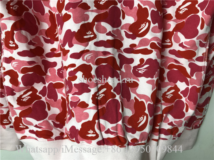 A Bathing Bape Shark Pink Hoodie