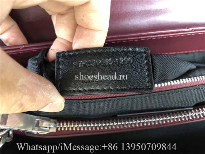 Original YSL Saint Laurent Envelope Shoulder Bag Matelasse Grained Leather