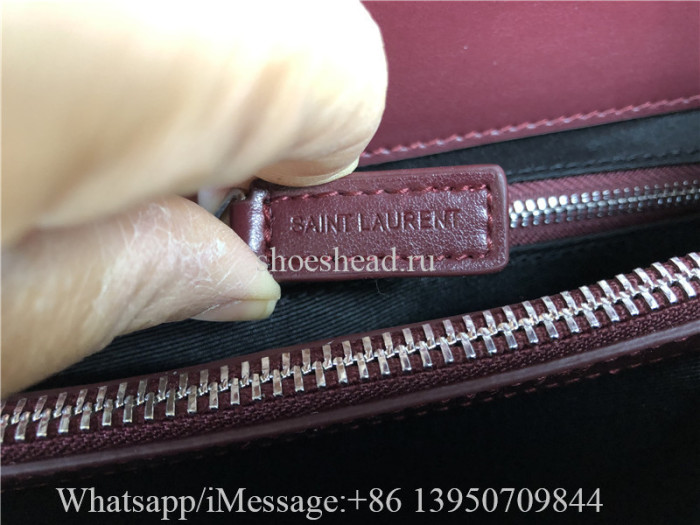 Original YSL Saint Laurent Envelope Shoulder Bag Matelasse Grained Leather