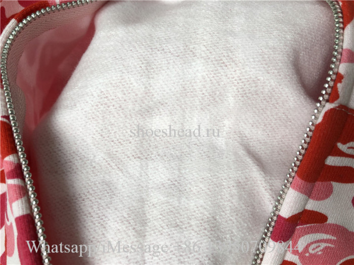 A Bathing Bape Shark Pink Hoodie